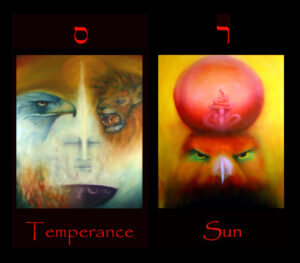 Sagittarius Sun corresponding to tarot major arcana card Temperance